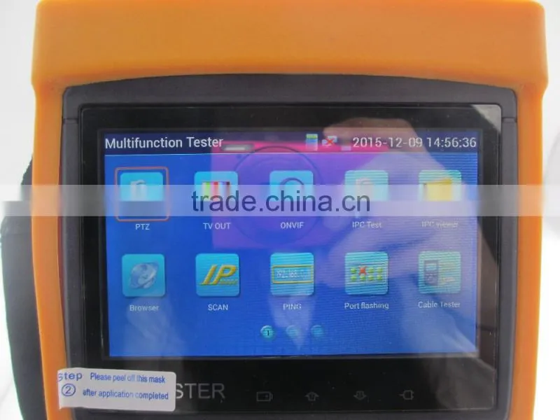 4.3 inch TFT-LCD hd cvi tester testing ip camera,analog camera and ptz camera