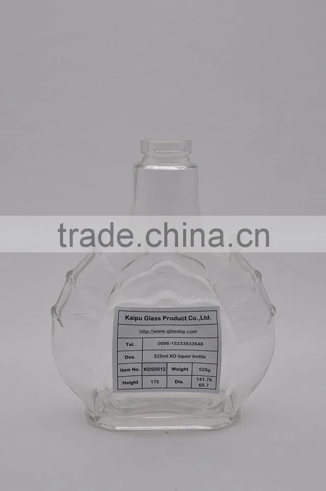 500ml Extra Flint XO Whisky Bottles Manufacturer in China