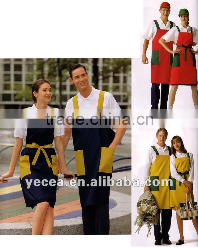 HOT selled unisex resturant chef and waiter apron uniform