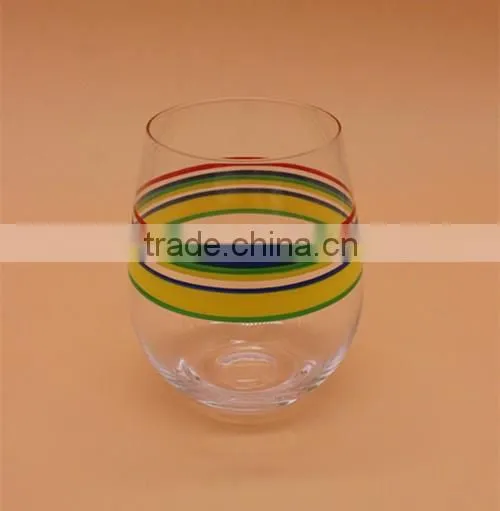 Round Drinking Glass,Clear Glass