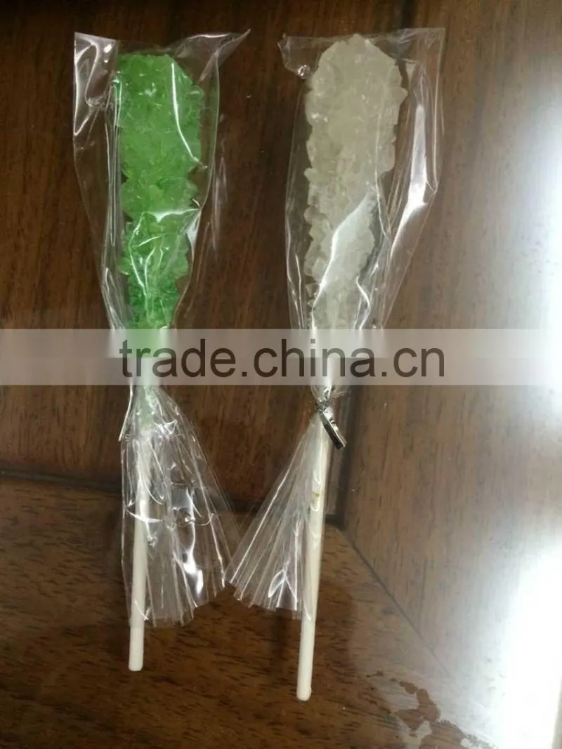 crystal rock candy with paper sticker