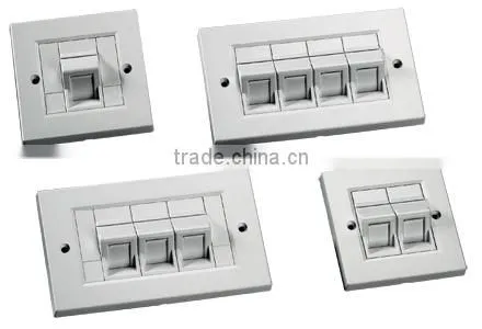 1/ 2/ 3/ 4-Port Angled For the Installation of Keystone Jacks Faceplates