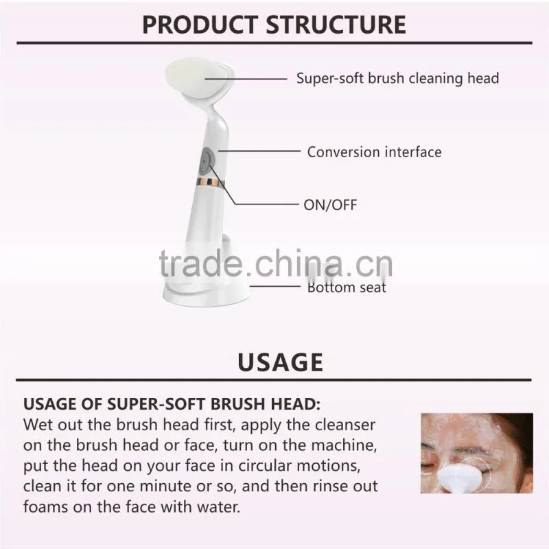 Deep clean face brush for home used