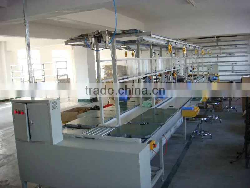 Chain plate conveyor/chain conveyor system