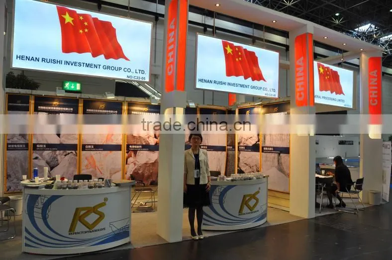 sand size and fine powder compact corundum refractory materials