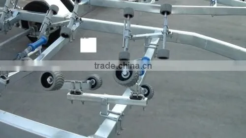 Galvanized stainless steel small or long boat trailer with roller