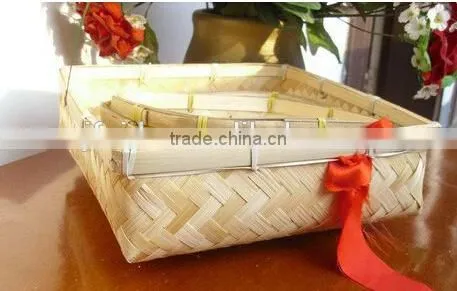 FD - 15863Home decor bamboo handicraft rattan basket wholesale