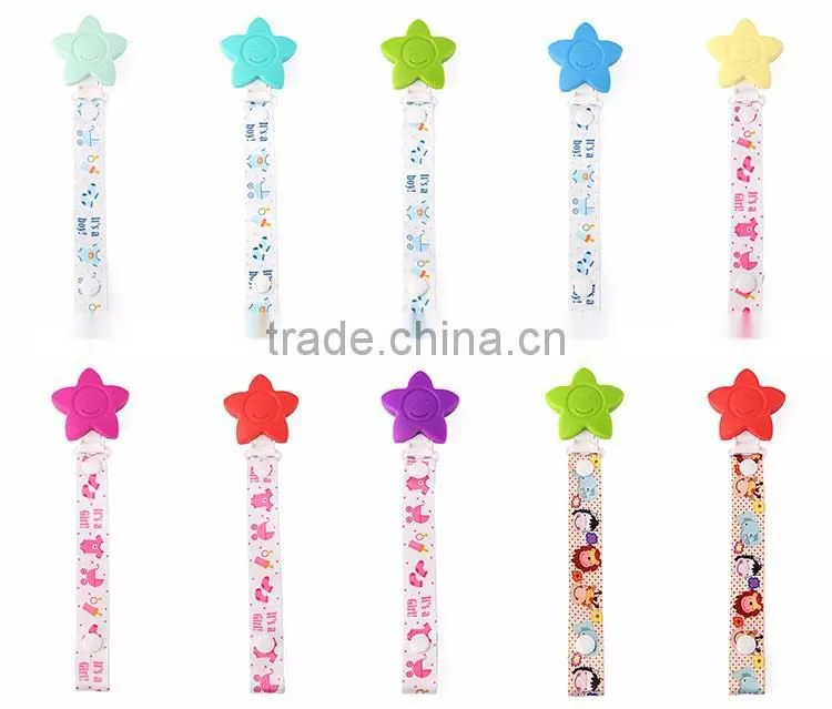 Baby Pacifier Chain Colorful Chain Cloth Material New Style