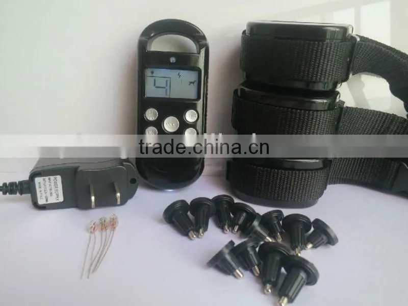 Lower price plastic wireless remote control LCD pet shock trainer