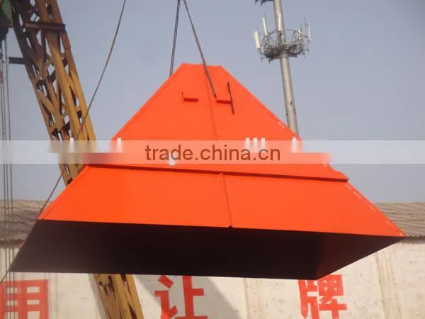 Industrial raw materials storage feeding steel hopper