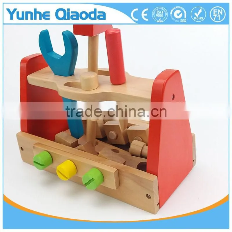 Take-Along Tool Kit Wooden Construction Toy (24 pcs)wooden toolbox play set