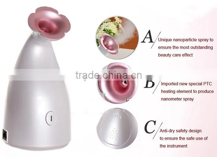 2017 beauty cheap salon Facial Steamer with ozone Moisturizer machine