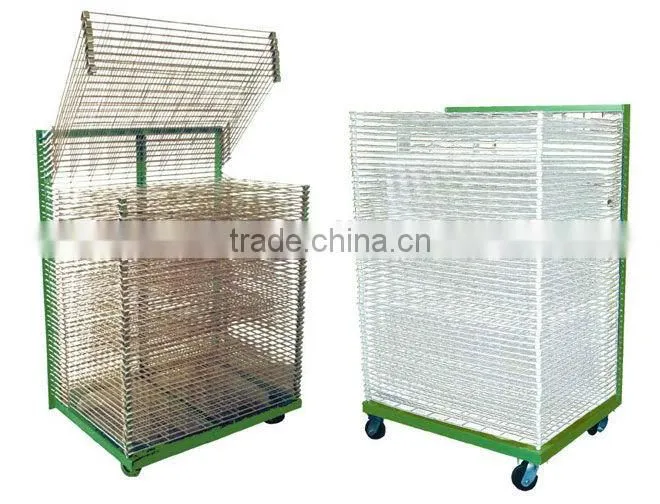 Screen printing drying racks