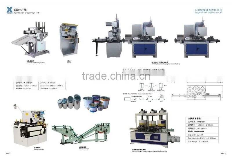 Automatic round pail can making machine