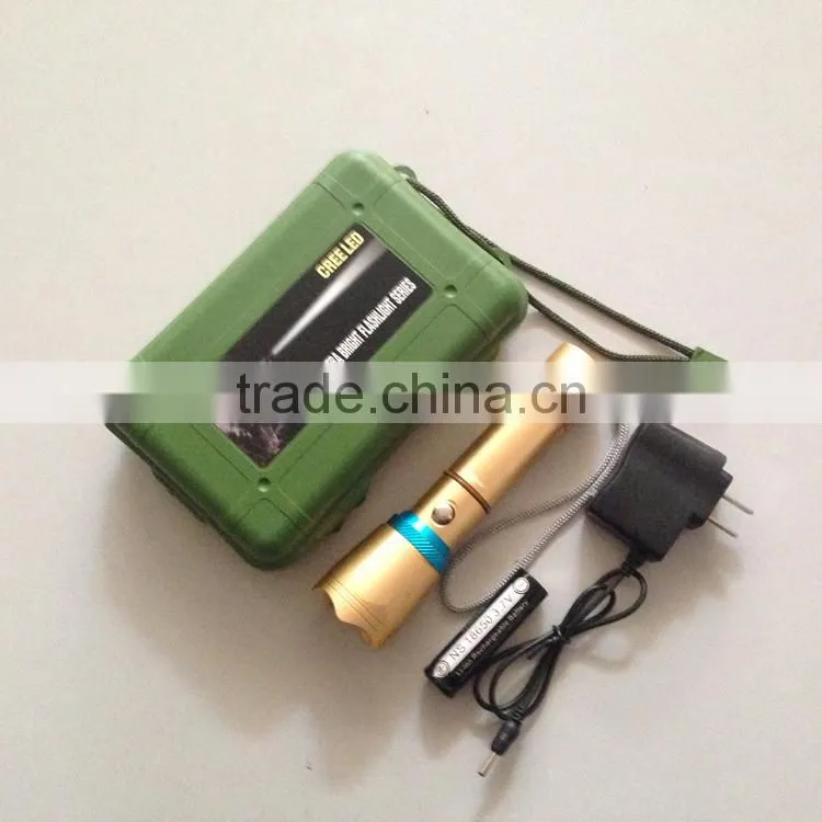 tactical LED flashlight zoom flashlight