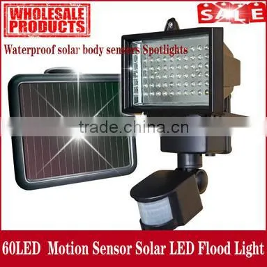 60 led security 180 degree solar motion sensor light