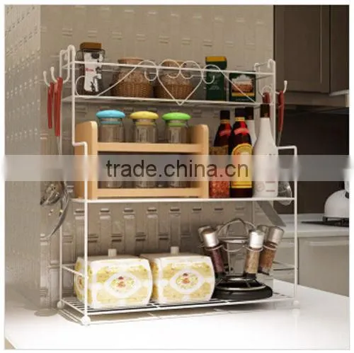 Multi-tier wire mesh condiments display rack