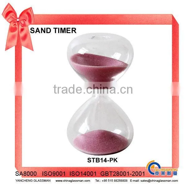 STD25 Hot Pink Sand Timer For Saint Valentine's Day