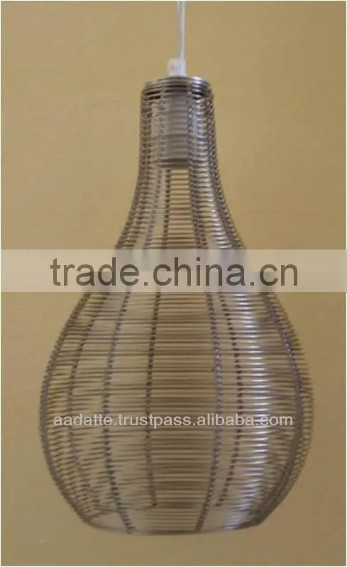 Cone style beautiful crystal pendant light