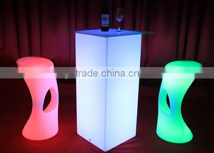 Sigma LED table bar furniture set outdoor bar chairs for sale