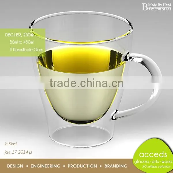Dual Walled Glass Insulated Tumblers Wholesale