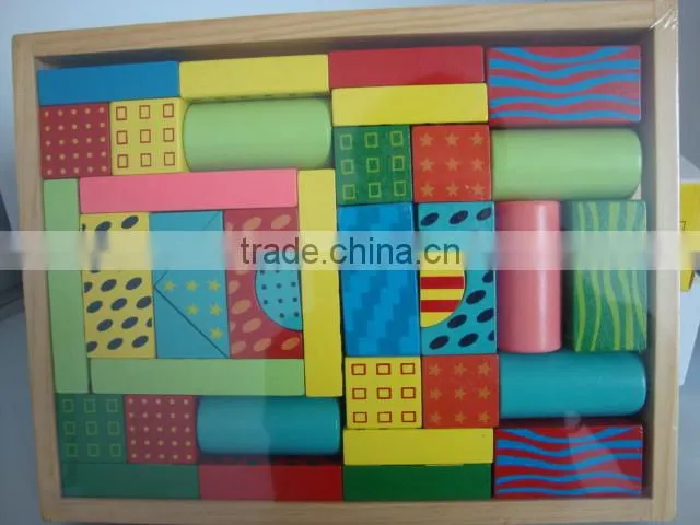Geometric blocks shape wooden toys,shape changing toy