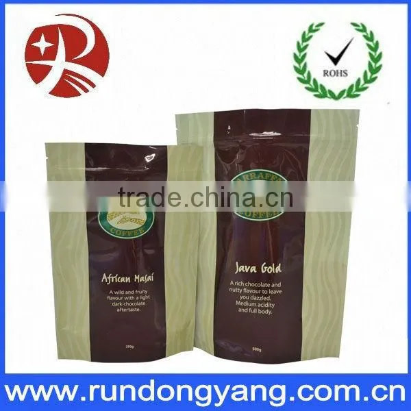 16oz Matte Black Coffee Bag with Valve