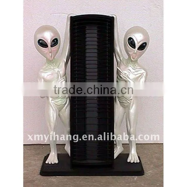 Alien polyresin CD rack
