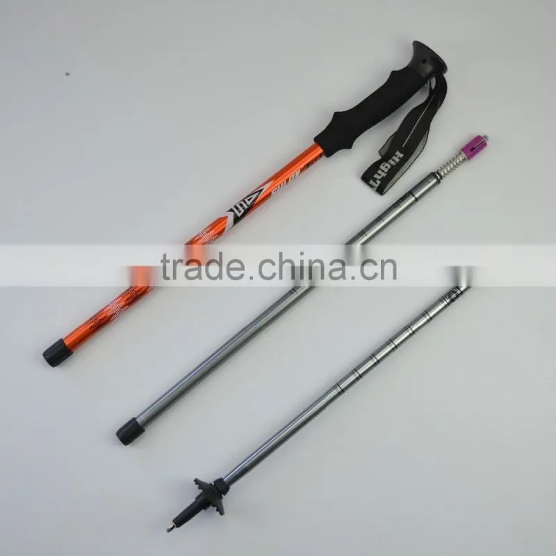 Aluminum trekking pole, PP+EVA handle, internal lock, 3 sections SZ15509