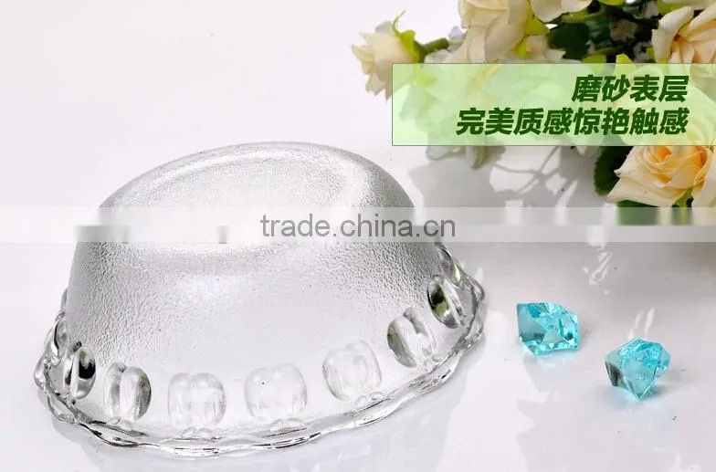 hot sale high-end low price glass salad bowl