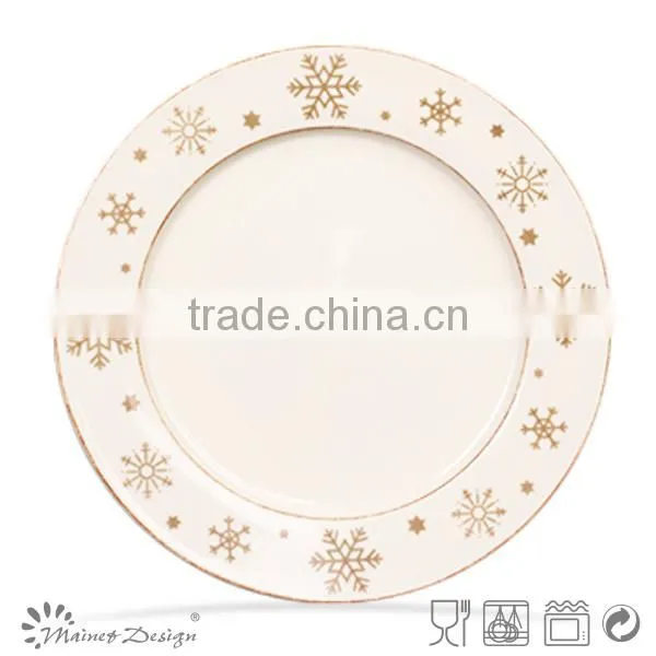 chritmas ceramic plate/ceramic christmas plate/ceramic gift plate