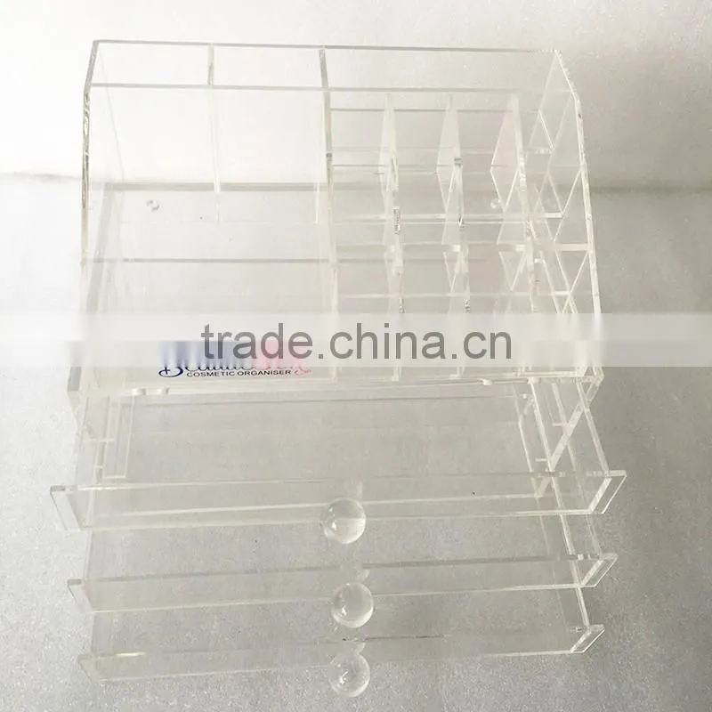 2017 wholesale acrylic makeup brush organizer