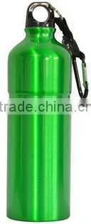 600ml aluminium water sport bottle with lid and handle
