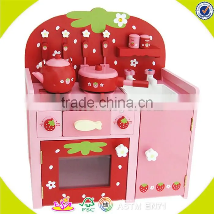 wholesale baby wooden kitchen toy,creative baby wooden kitchen sets toy,kids role play wooden kitchen toy for fun W10C151