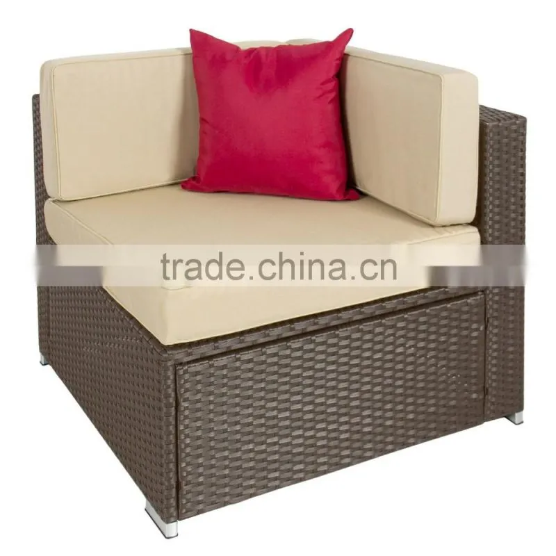 Popular 7 piece outdoor garden furniture patio rattan sofa set garden sofa set for hot sale