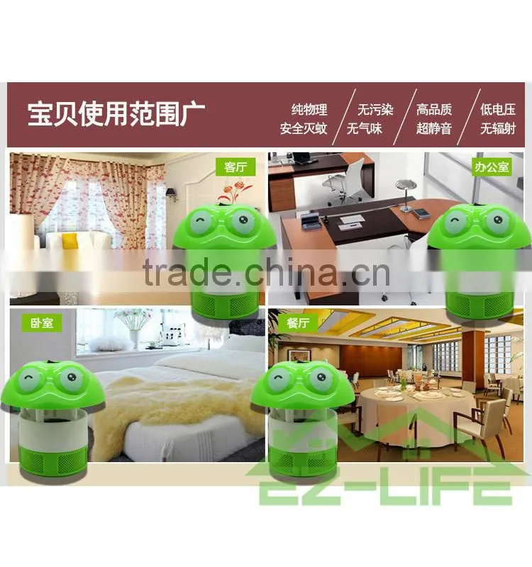 2017 Hot sale solar cartoon frog electric mosquito light lamp insect killer