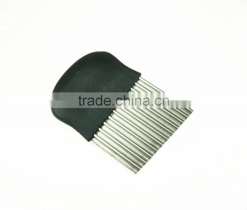 42014 stainless steel cheese vegetable crinkle cutter