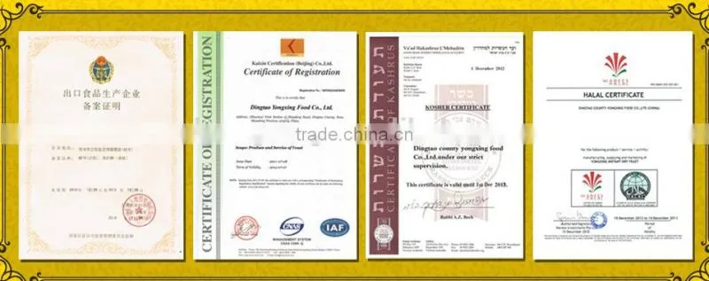 China Halal, Kosher FDA bakery instant dry yeast supplier