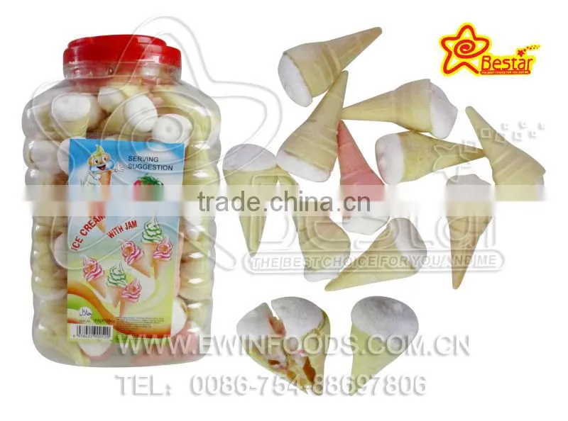Bag Packing Ice Cream Marshmallow Filling With Frutiy Jam