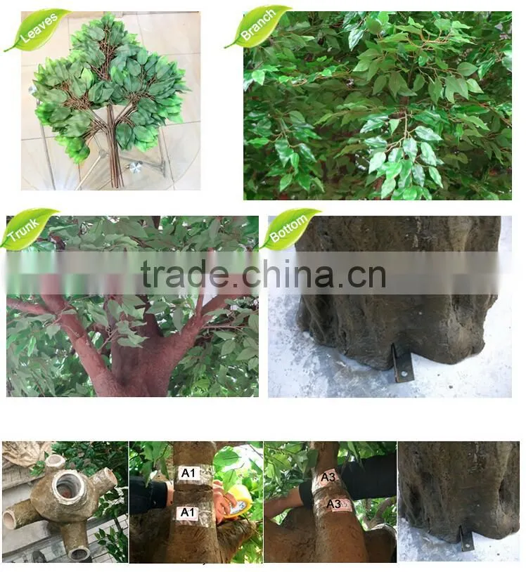 Biggest super width , New tree, white ficus leaf tree artificial plants of leaves