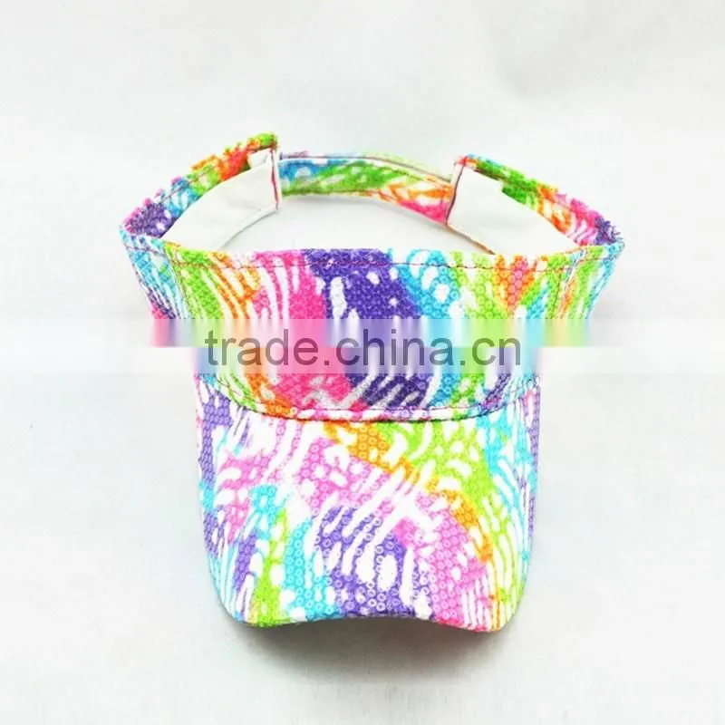 Custom Embroidery Colorful Sport Sun Hat Of Women