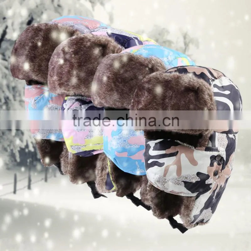 Funny winter ski hat / Russian ski ear flap cap