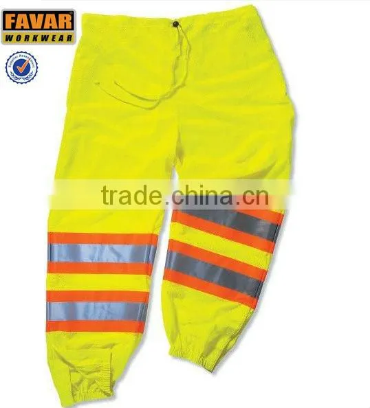 kids adult High visibility reflective working trousers men pants