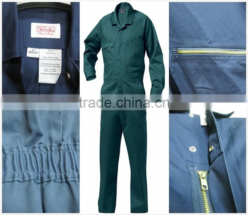 Man cotton safety flame retardant factory coverall