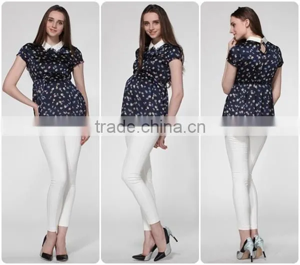 Factory supply Fashion design ladys chiffon blouses womens hot sex images waiste for pregnant women