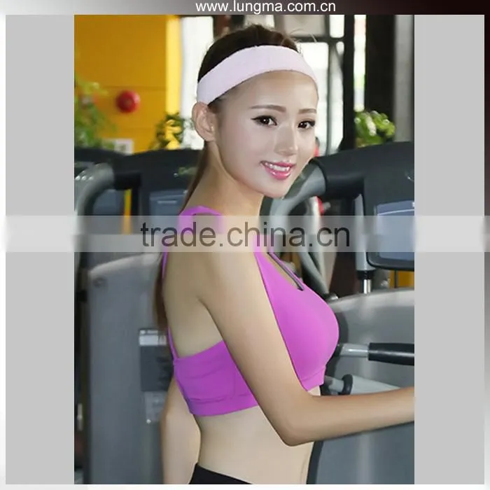 3D Printed Bamboo Lycra Sexy Hooded Sports Compression Gym Fitness Bra