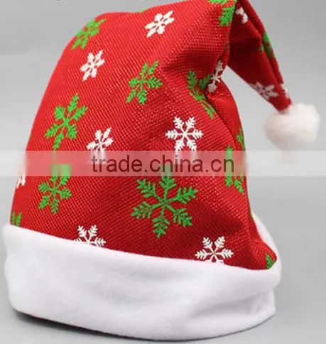 Christmas Party Red And White Cap For Claus Dress Costume Holiday Santa Hat