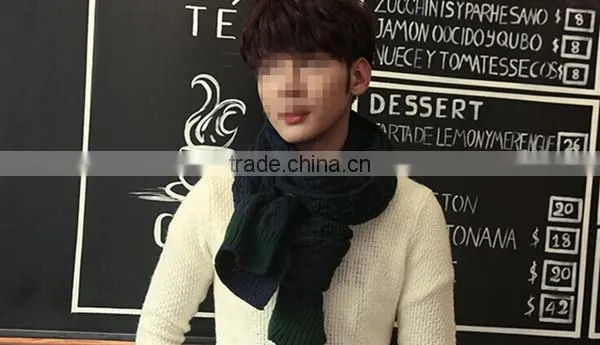 Latest design super long and super warm 3color choice men and women acrylic fashion neckwear muffler