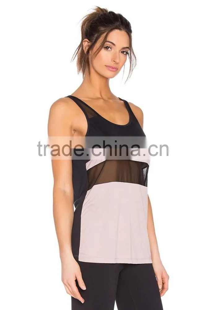 Factory Wholesale Women Tank Top Yoga Body Building Sleevelesss Ladies Gym Top