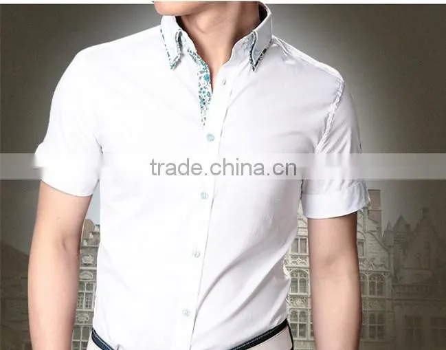 Cultivate one's morality type youth business half sleeve shirts